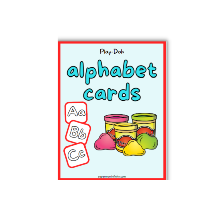 Free Alphabet Playdough Card Printables SuperMomInfinity