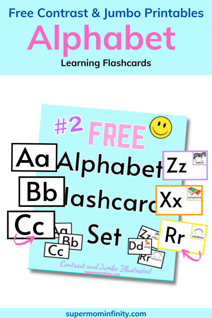 Best Alphabet Learning Flashcards for toddlers and Preschooler. Educational Flashcards A to Z Printable. Learning the ABCs with Flashcards at home or in the Classroom.