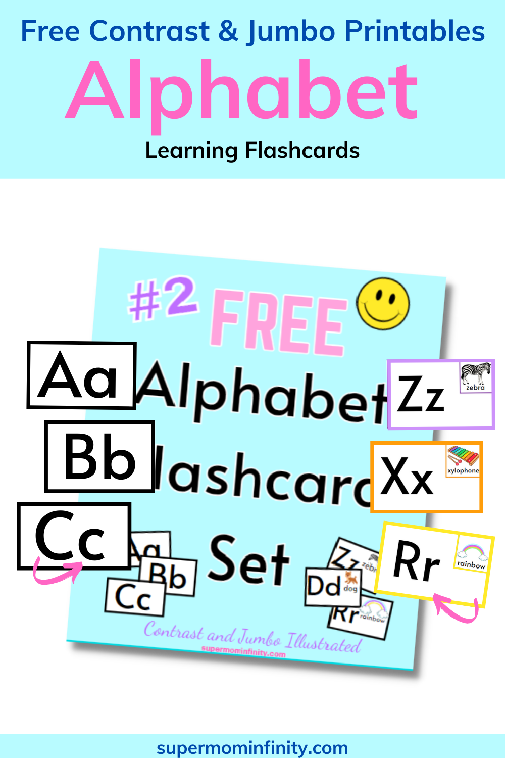 Free Alphabet Flashcards for Kids - SuperMomInfinity