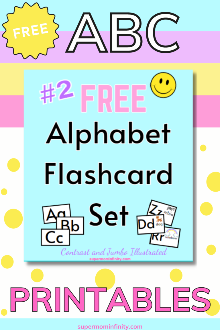 Free Alphabet Flashcards for Kids - SuperMomInfinity