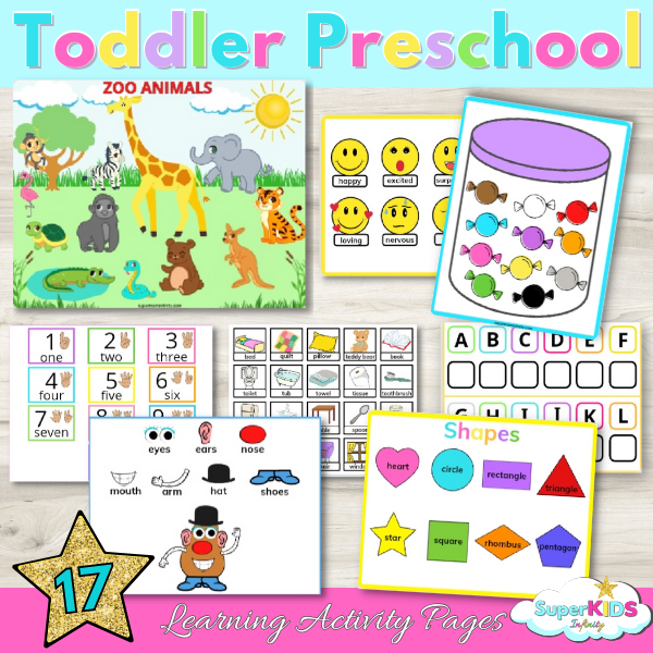 Toddler learning binder Preschool busy book for Autistic Children