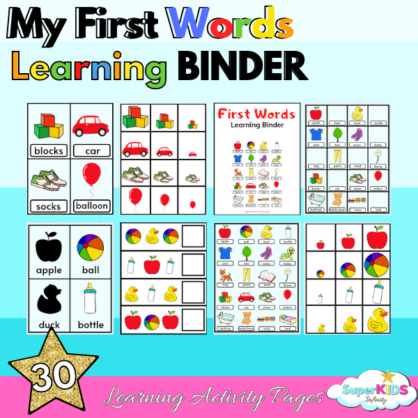 Learn first word activity book