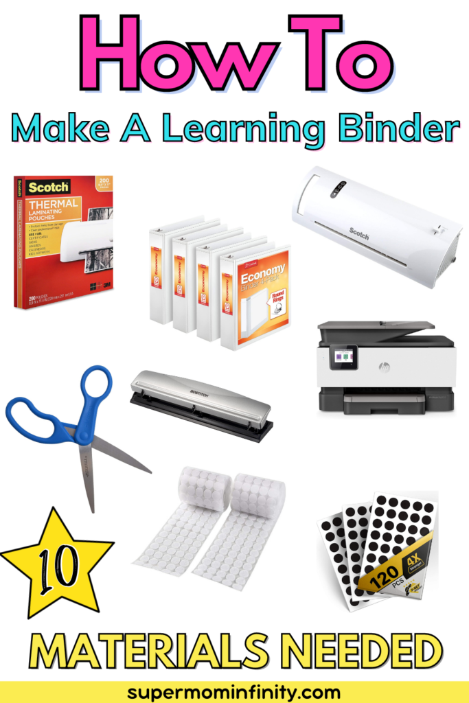 Learning Binder for Kids