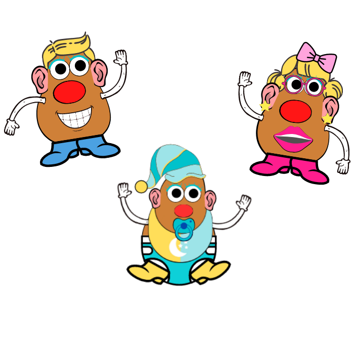 Mr. Potato Head | Teach Toddlers Communication Development with Mr. Potato Head