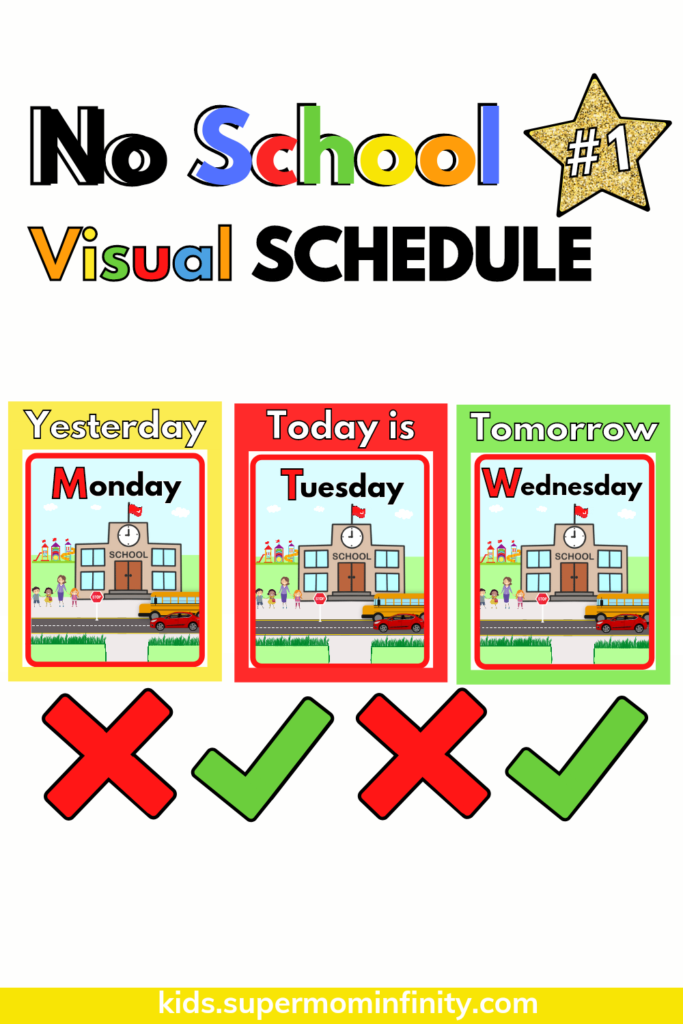 Autism Visual School Schedule