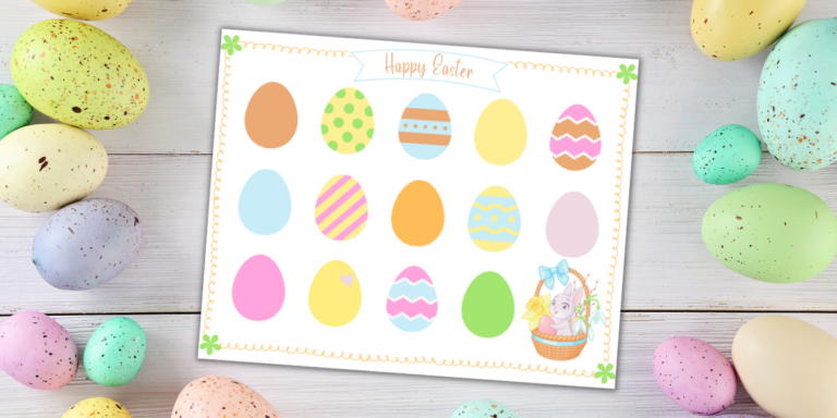 Free Easter Egg Matching Printable Activity - SuperMomInfinity