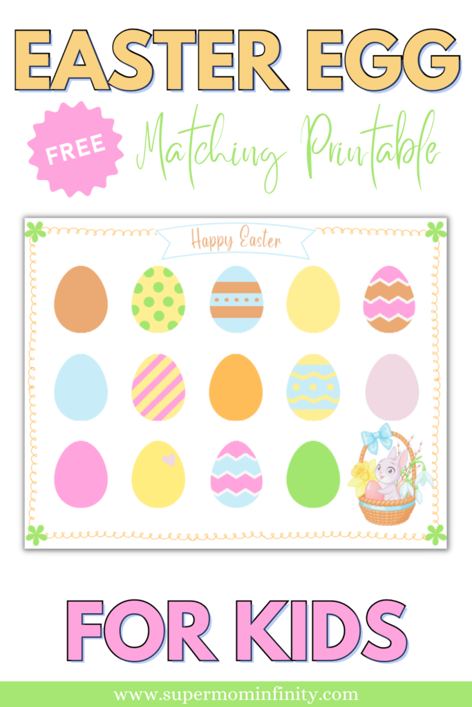 Free Easter Egg Matching Printable Activity