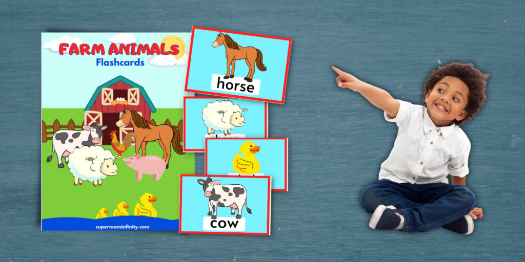 Free Farm Animal Flashcards for Kids - SuperMomInfinity