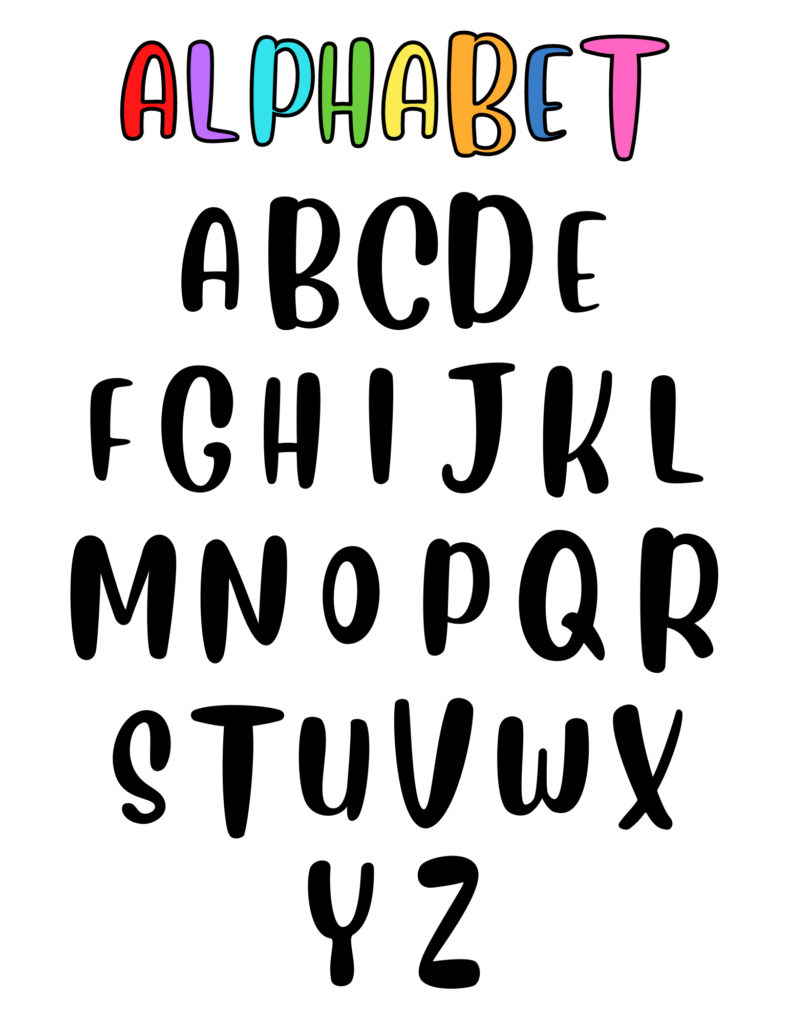 Alphabet Learning Charts | Printable Learning Posters for Kids