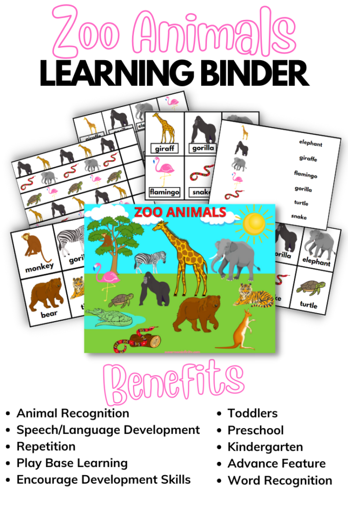 Free Zoo Animal Printable Flashcards for Kids
