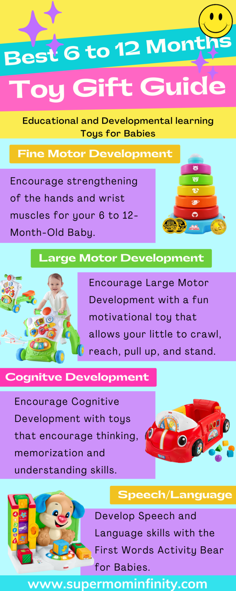 The Best 6 to 12 Months Development Toys Baby Gift Guide for Birthdays and Christmas