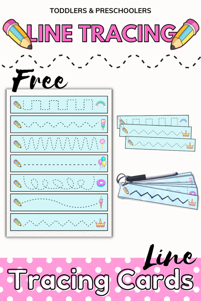 Free Line Tracing Activity Cards for Toddlers and Preschoolers