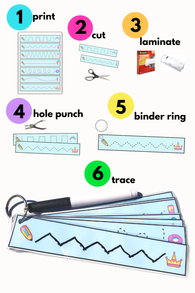 Free Line Tracing Activity Cards for Toddlers and Preschoolers