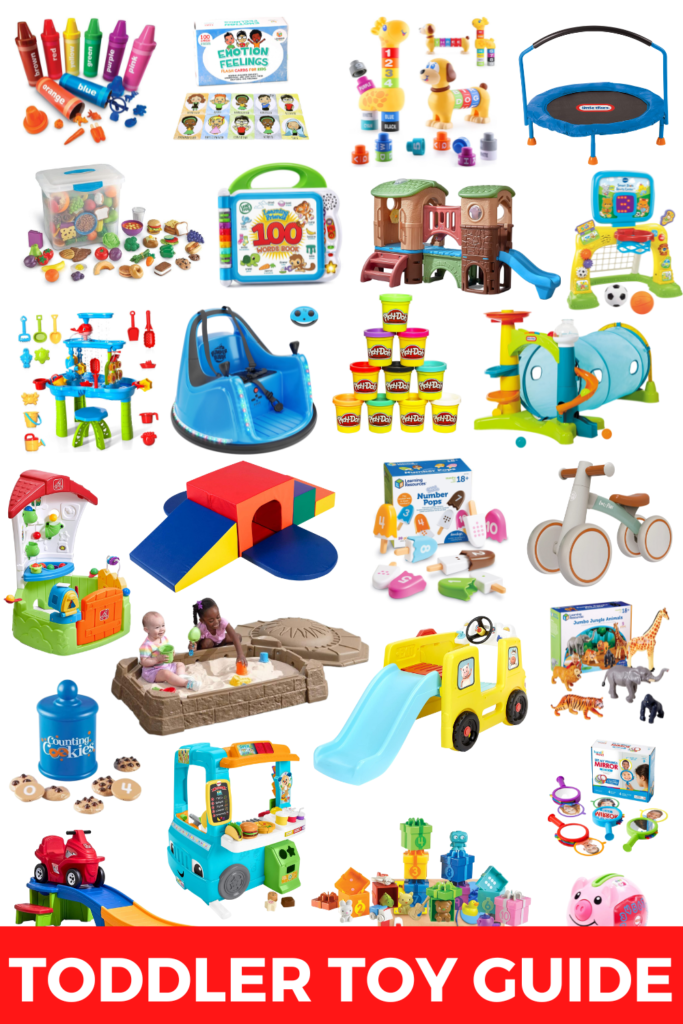 Learning toys for toddlers. Age appropriate developmental learning toys for two- and three-year-old toddlers.