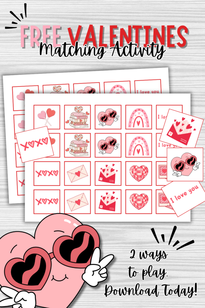 Free Valentine's Day Activity: Engaging Matching Game for Kids